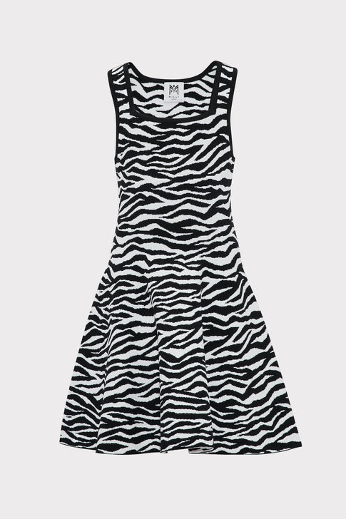 Milly Minis Abstract Zebra Fit And Flare  Dress 0