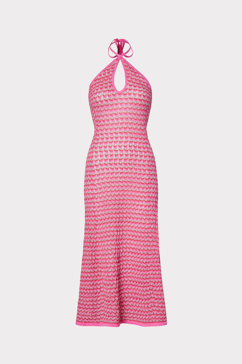 Nami Pointelle Halter Neck Dress