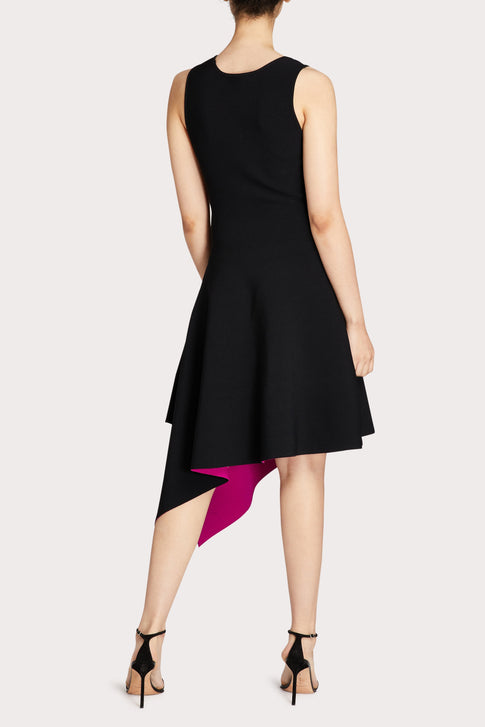 Asymetrical Hem Doubleknit Dress 3