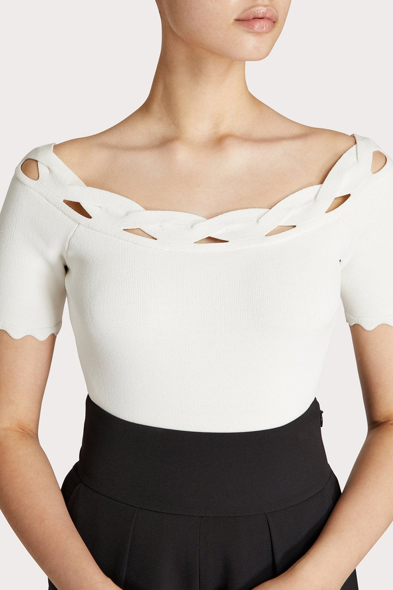 Keyhole Twist Trim Top