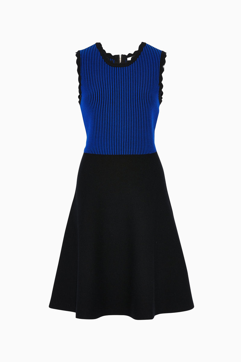 Scalloped Colorblock Fit & Flare