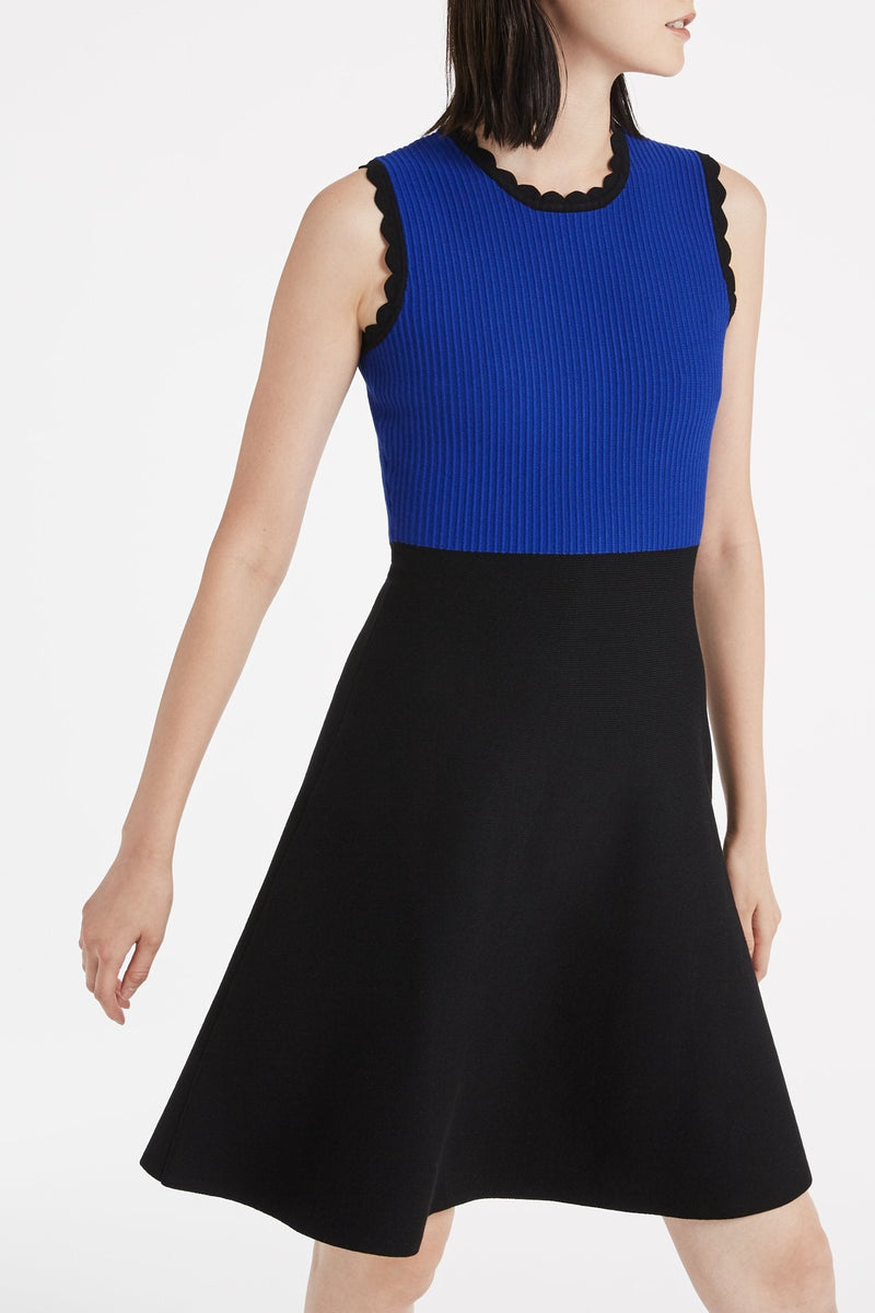 Scalloped Colorblock Fit & Flare