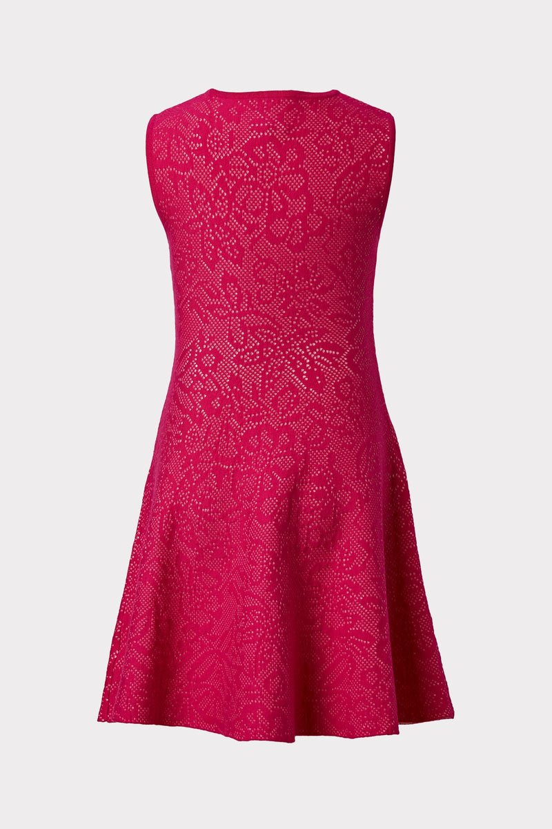 Milly Minis Floral Pointelle Flare Dress