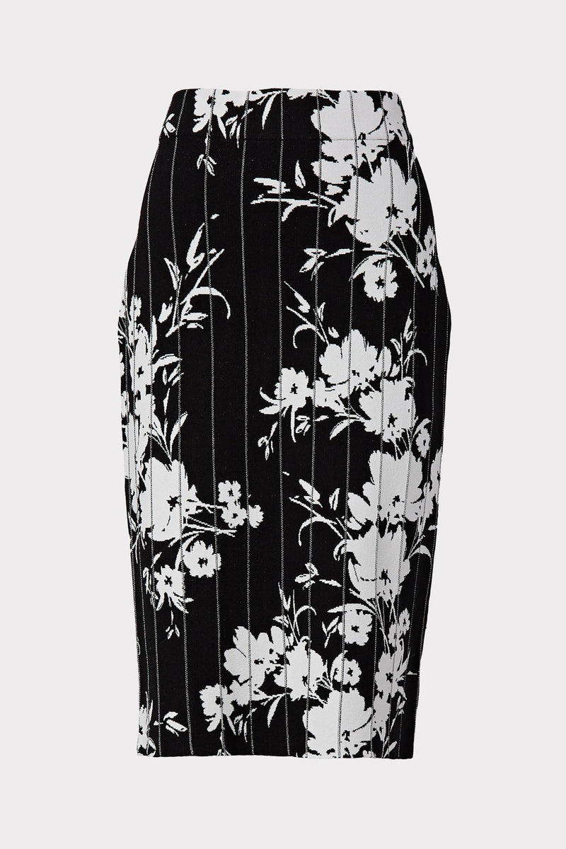 Silhouette Floral Fitted Skirt
