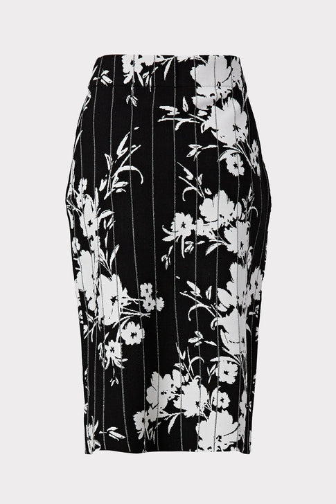 Silhouette Floral Fitted Skirt 3