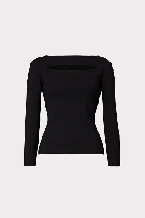 Cutout Front Top Black Image 1 of 2