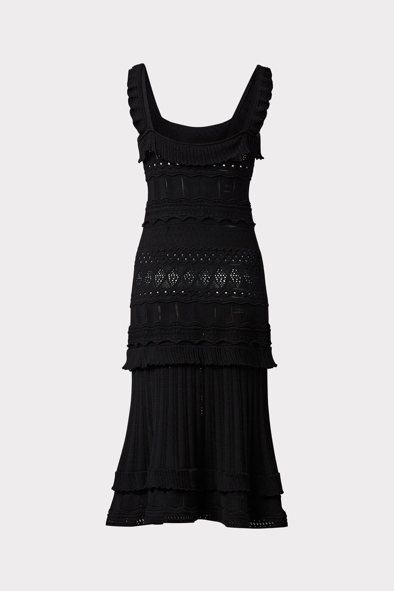 Lightweight Pointelle Midi Dress