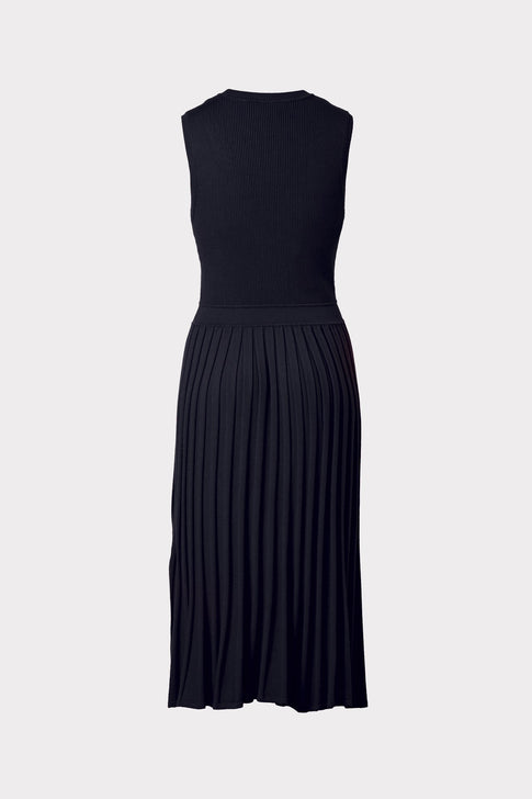 Rib Mix Pleated Dress 3