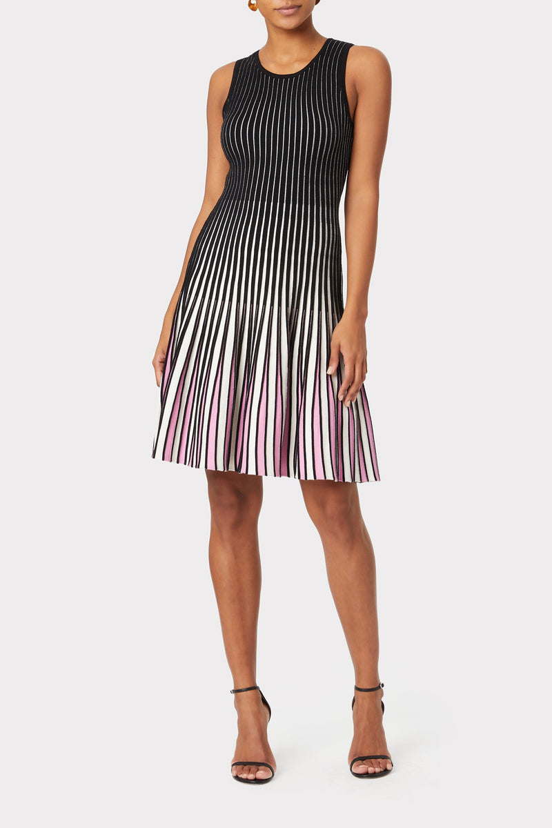 Godet Stripe Fit & Flare