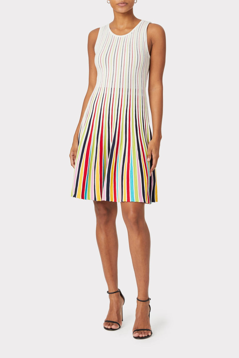 Godet Stripe Fit & Flare