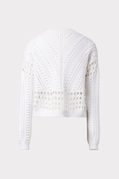 Bobble & Eyelet Sweater 3