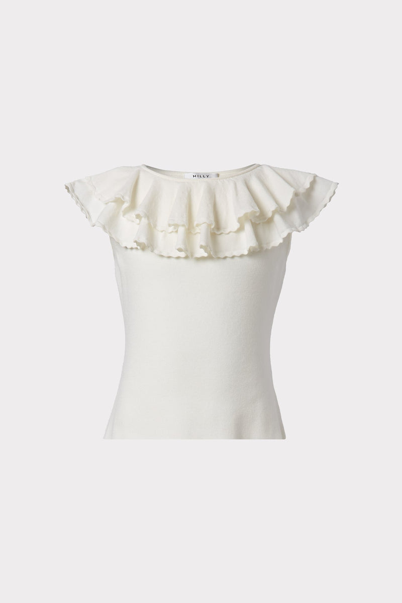 Milly Minis Scallop Flounce Top