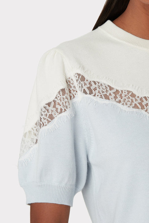 Lace Inset Pullover 6