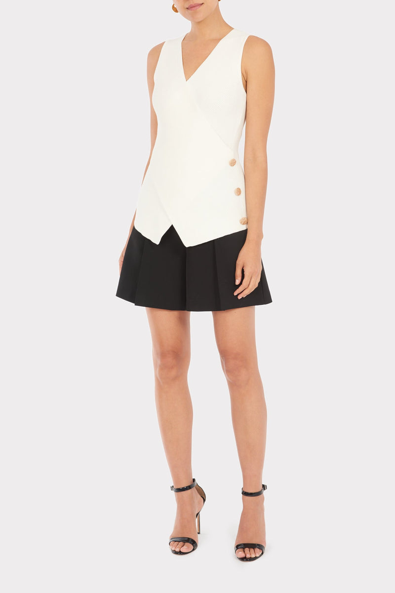 Wrap Front Sleeveless Top