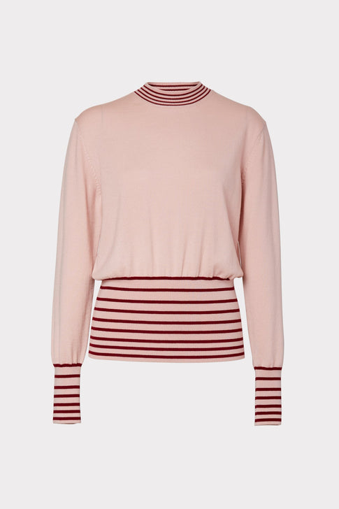 Striped Crew Neck Sweater 0