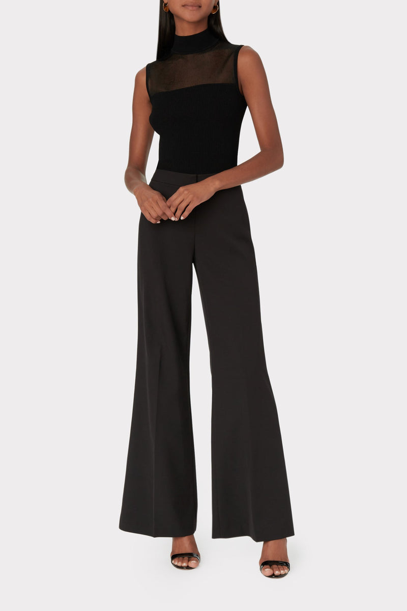 Sheer Yoke Shell Top