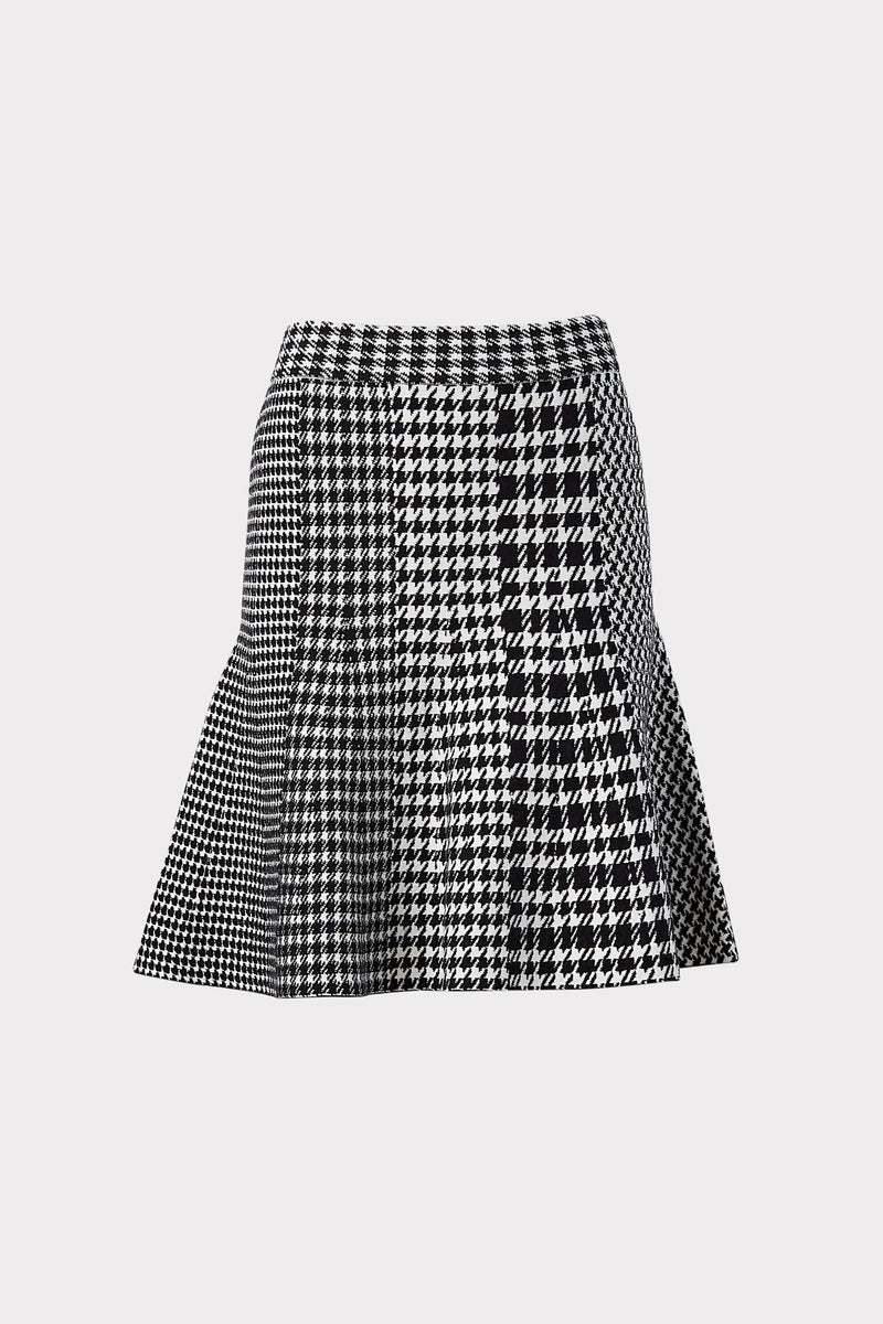 Check Mix Fit And Flare Skirt
