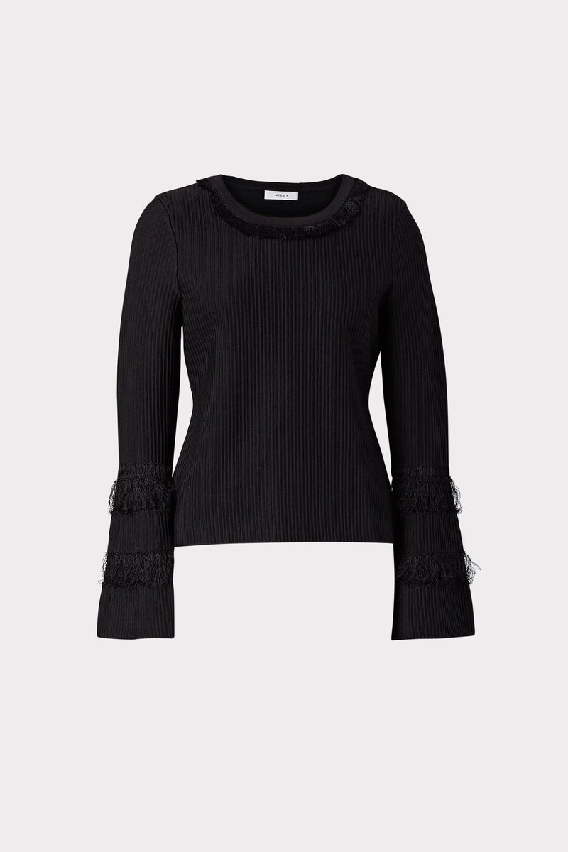 Fringe Flare Sleeve Top