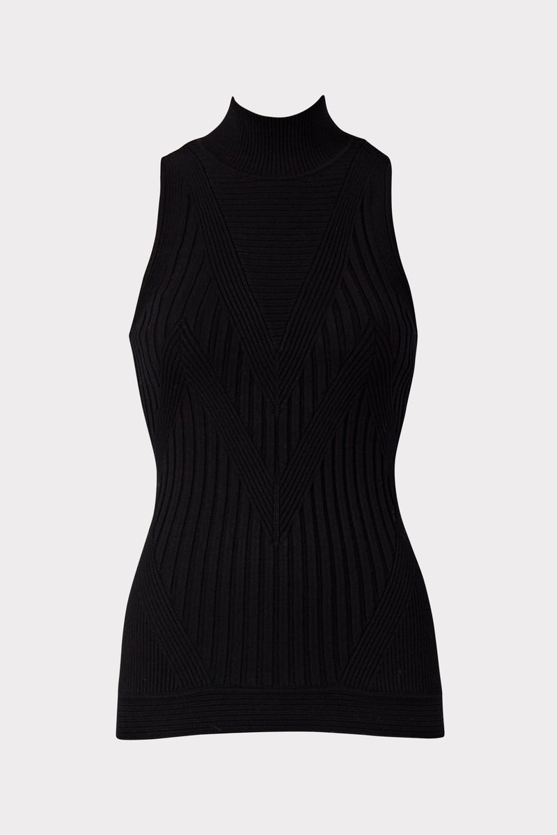 Chevron Rib Shell Top