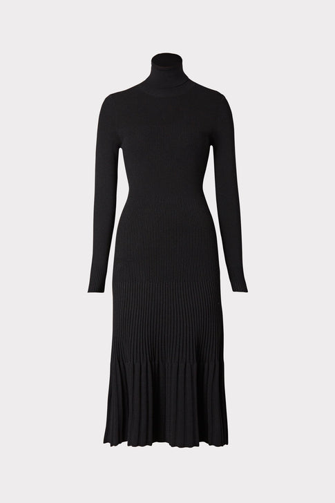 Rib Turtleneck Dress 0