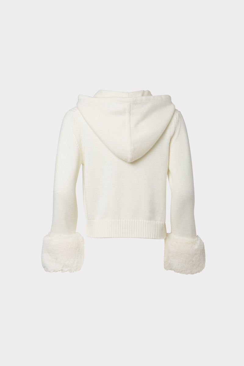 Milly Minis Fur Trim Hoodie