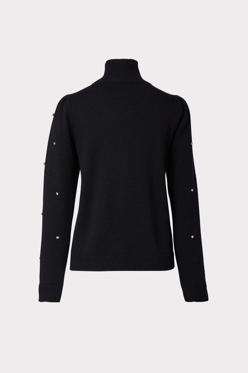 Crystal Embellishment Turtle Neck 3