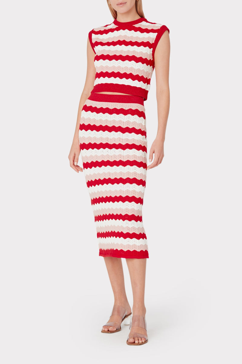 Seashell Pointelle Skirt