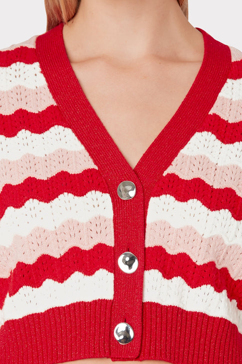 Seashell Pointelle Cardigan 2