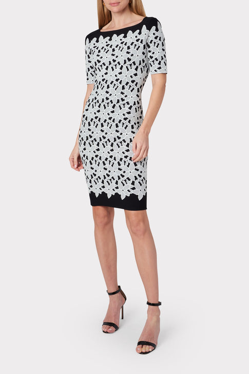 Floral Jacquard Dress 1