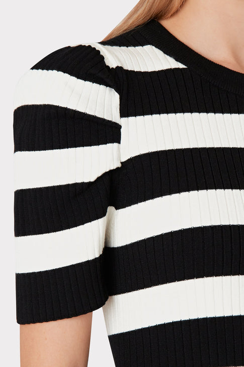 Stripe Tuck Pullover 2